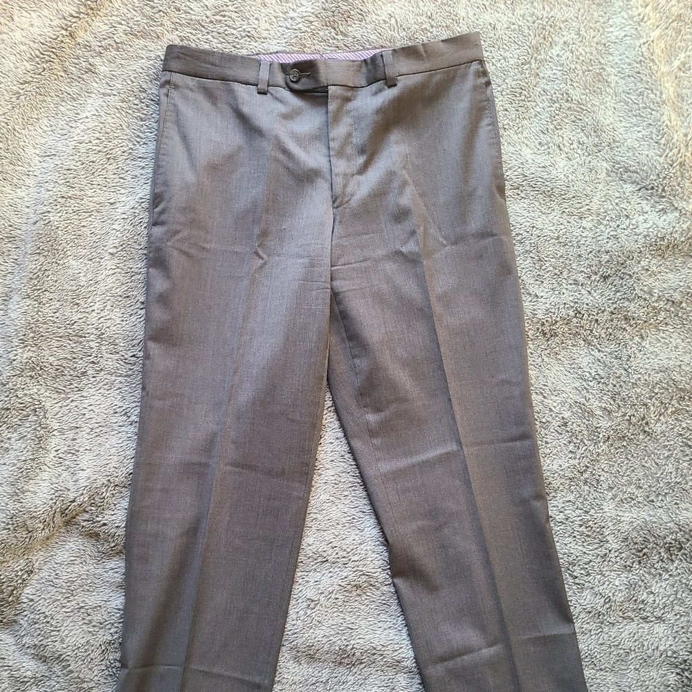 Jack Victor 1913 Luxury Collection Gray 5-Pocket Wool Pant 34/32